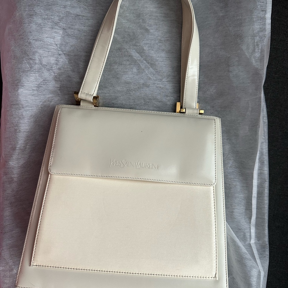 “Preloved” Yves Saint Laurent Vintage Ivory Shoulder Bag